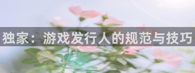 新宝GG官网平台怎么样知乎：独家：游戏发行人的规范与技巧